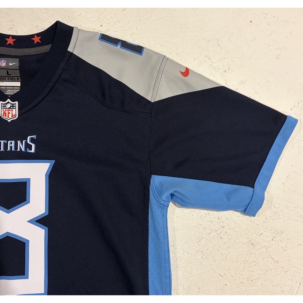 Nike On Field NFL Tennessee Titans #8 Marcus Mariota Jersey Size Youth Large - Picture 5 of 11